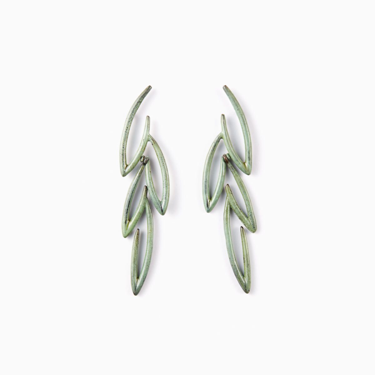 Earrings OLIVA 01 GREEN_MOSS