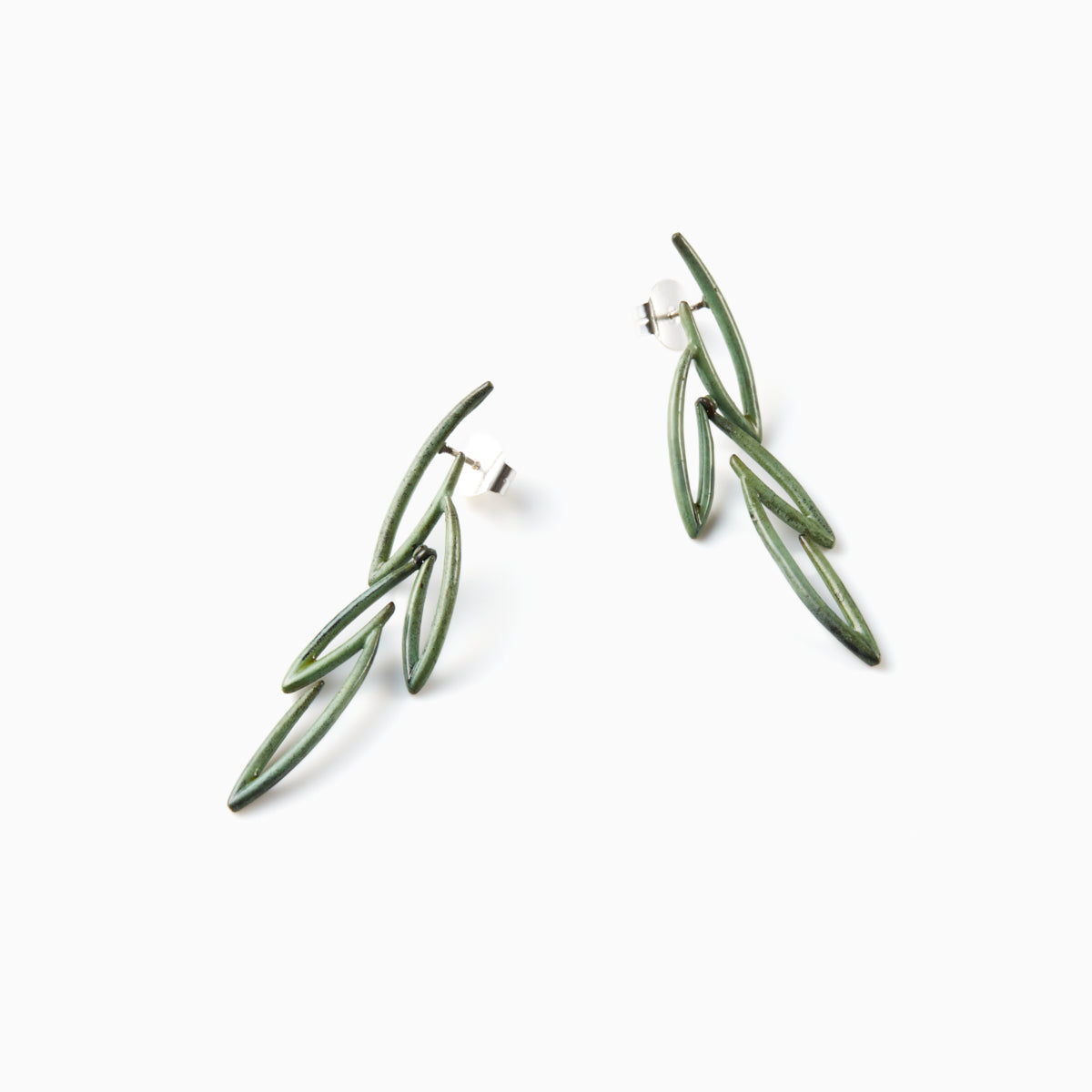 Earrings OLIVA 01 GREEN_MOSS